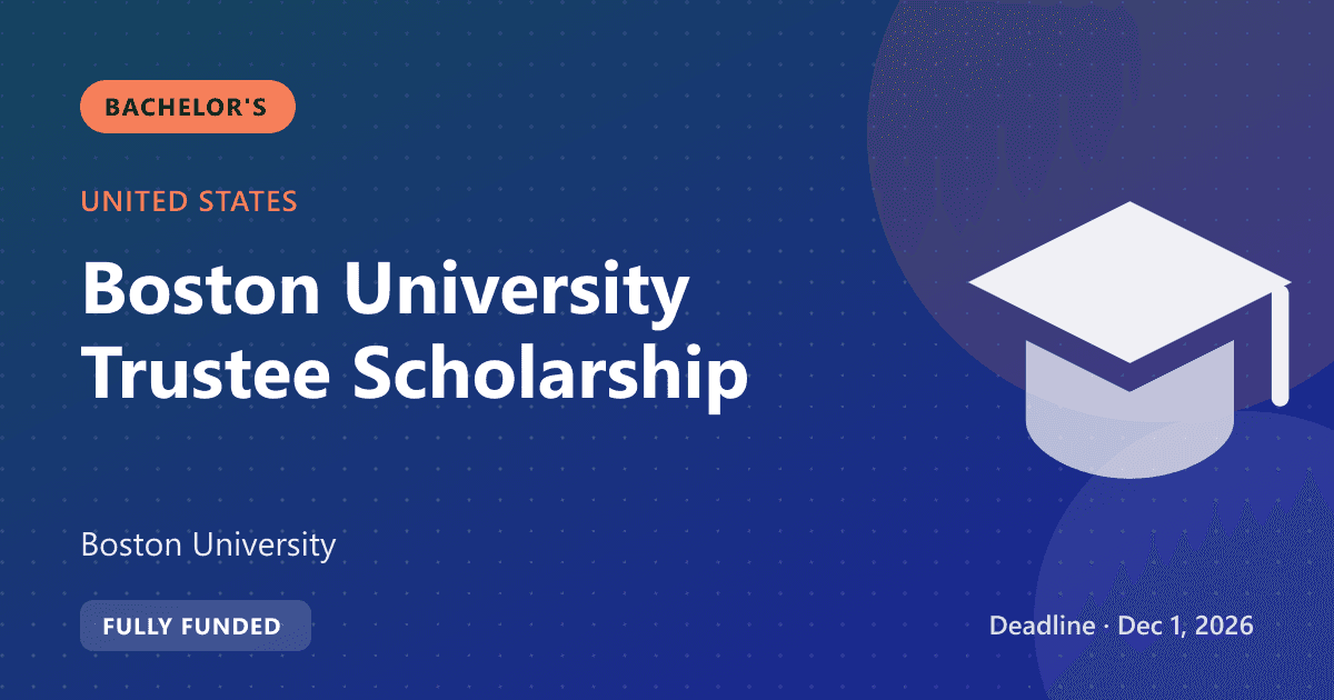 Boston University Trustee Scholarship thumbnail